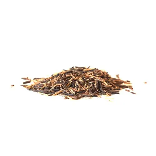 a photograph of a pile of uncooked wild rice on a white background