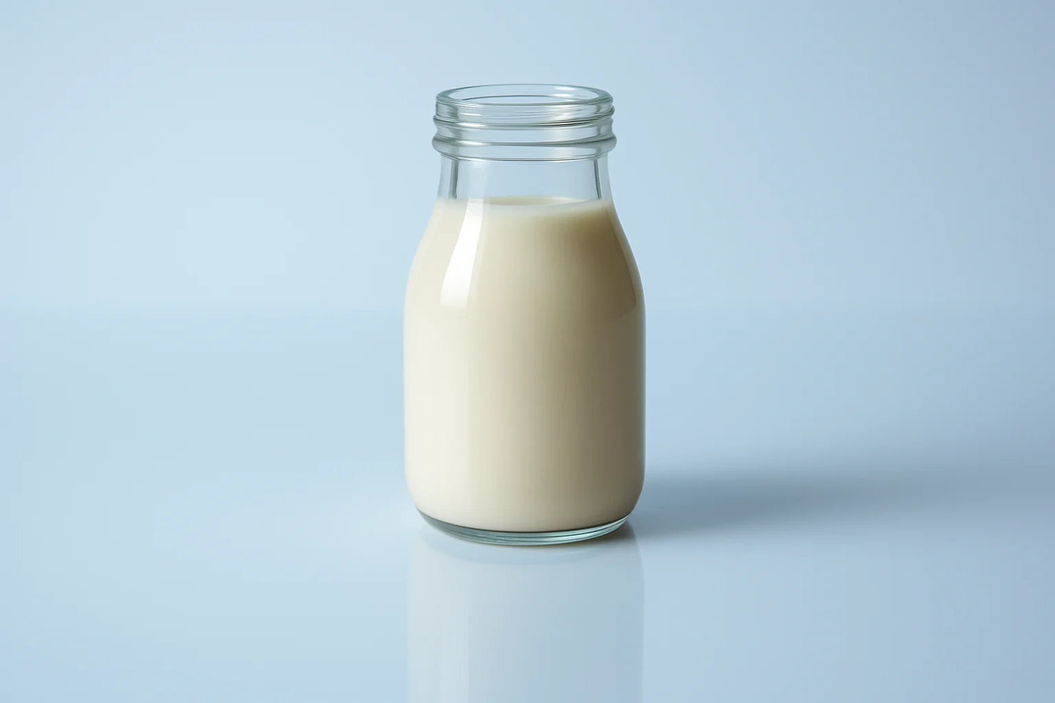 A glass of almond milk.