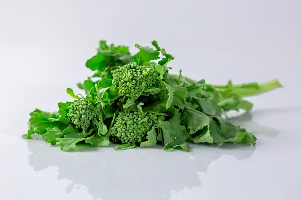 a photograph of broccoli rabe