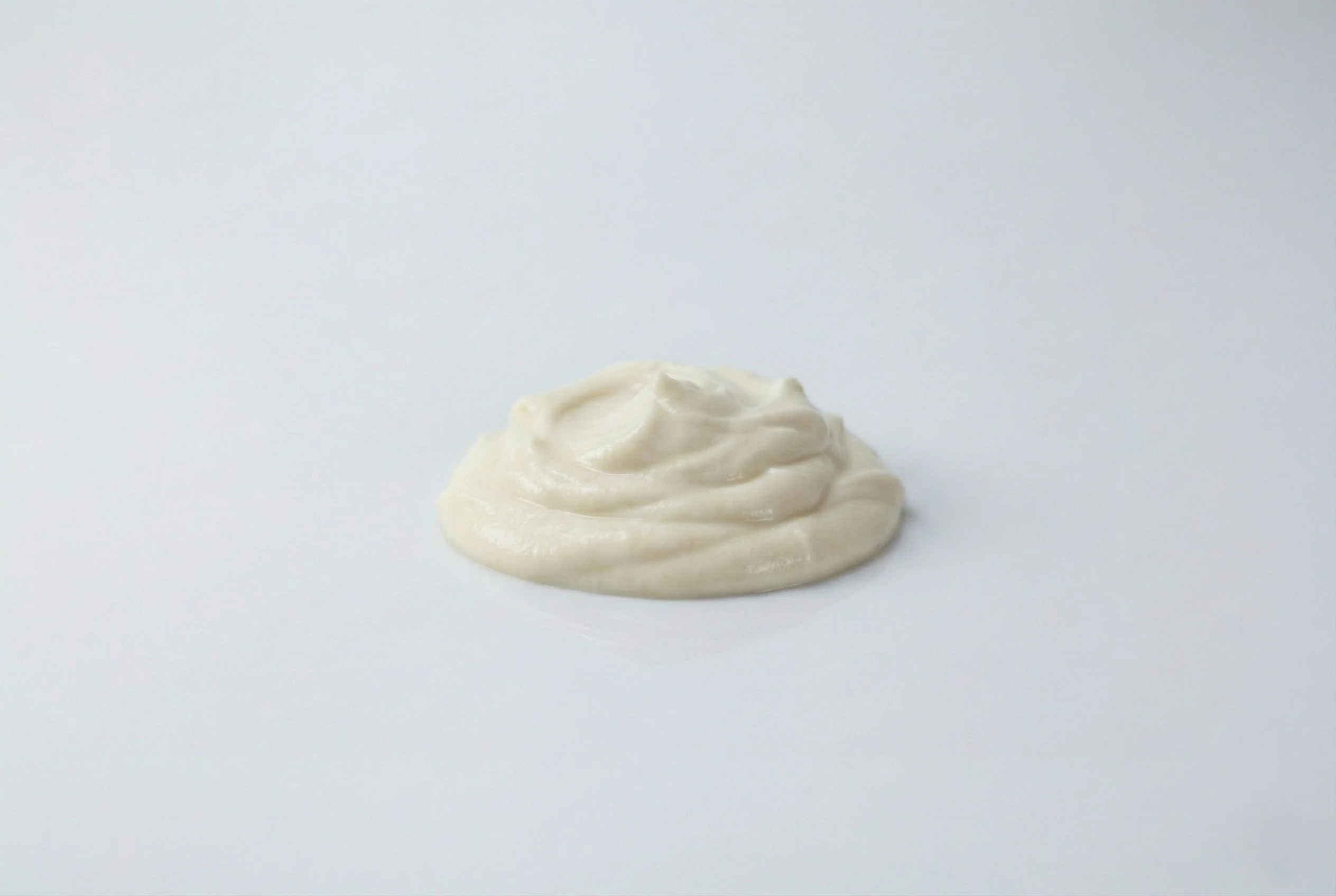 a photograph of almond yogurt