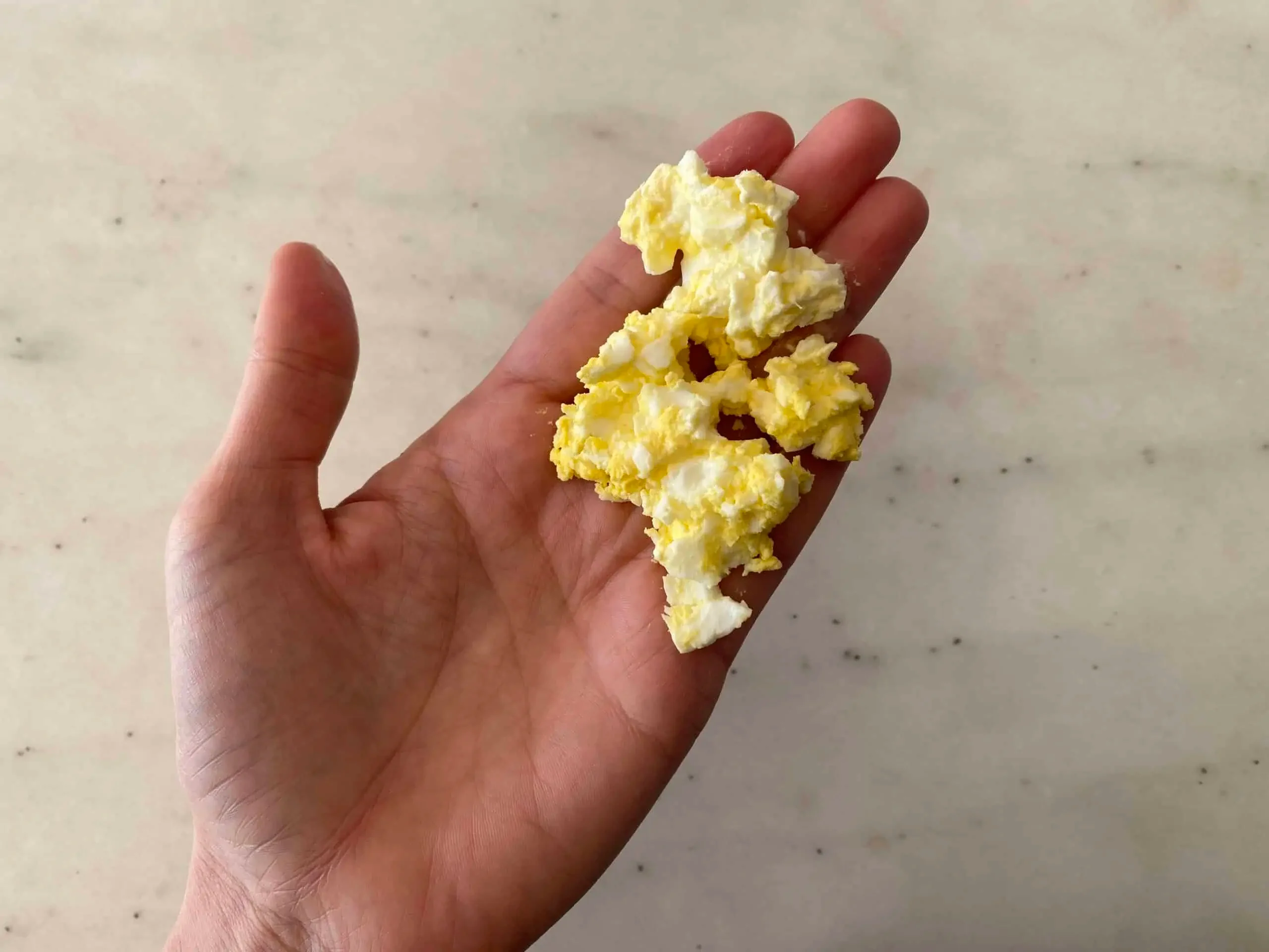 egg hardboiled mash