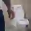 Person going into the bathroom