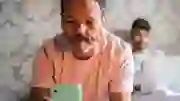 Man looking at his smartphone