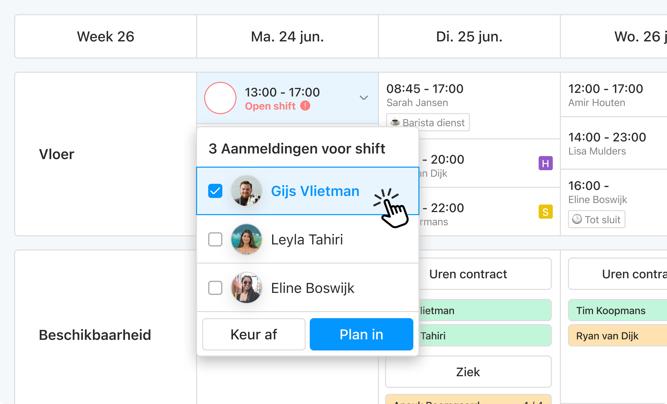 Eitje dashboard preview