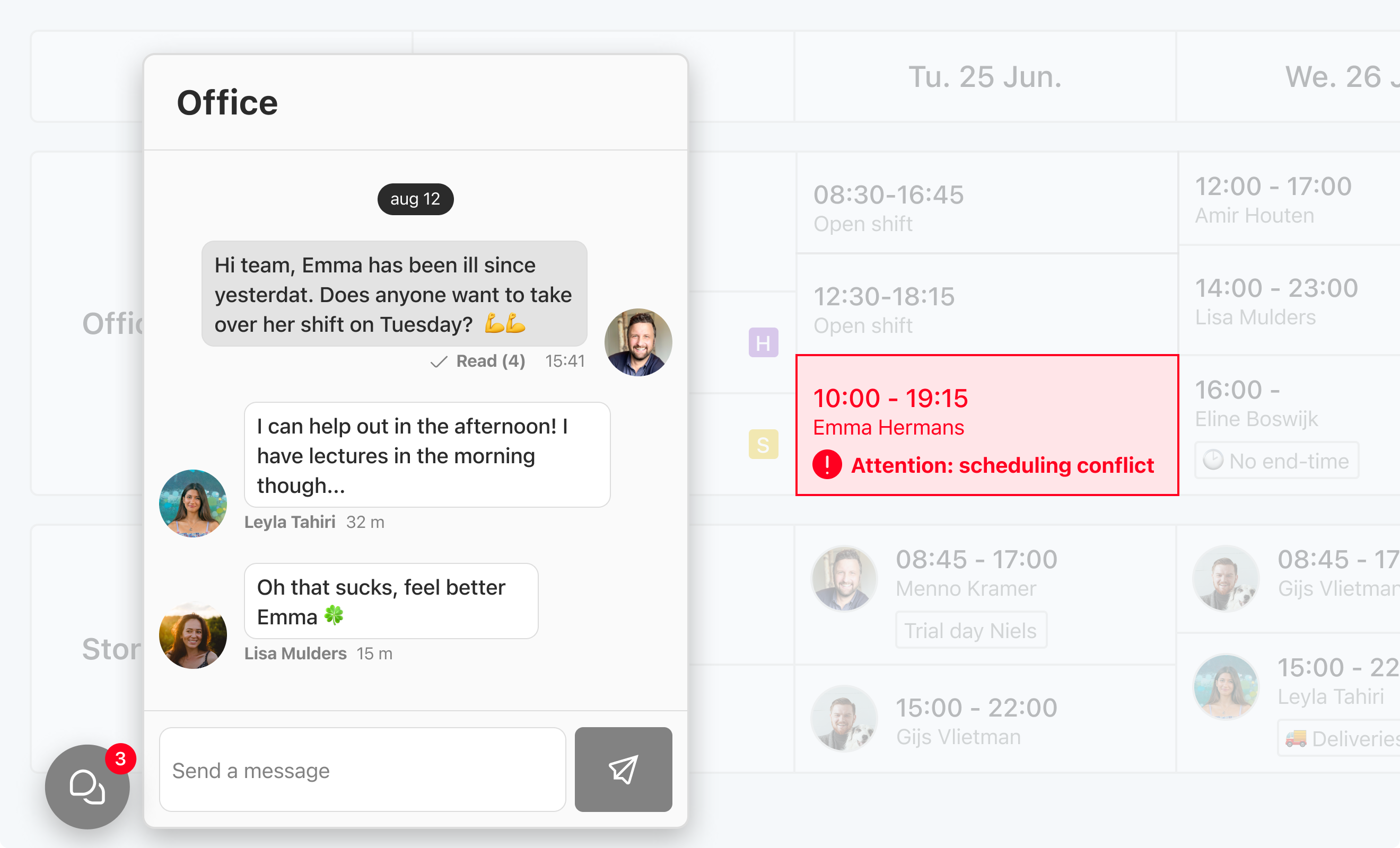 Eitje dashboard preview
