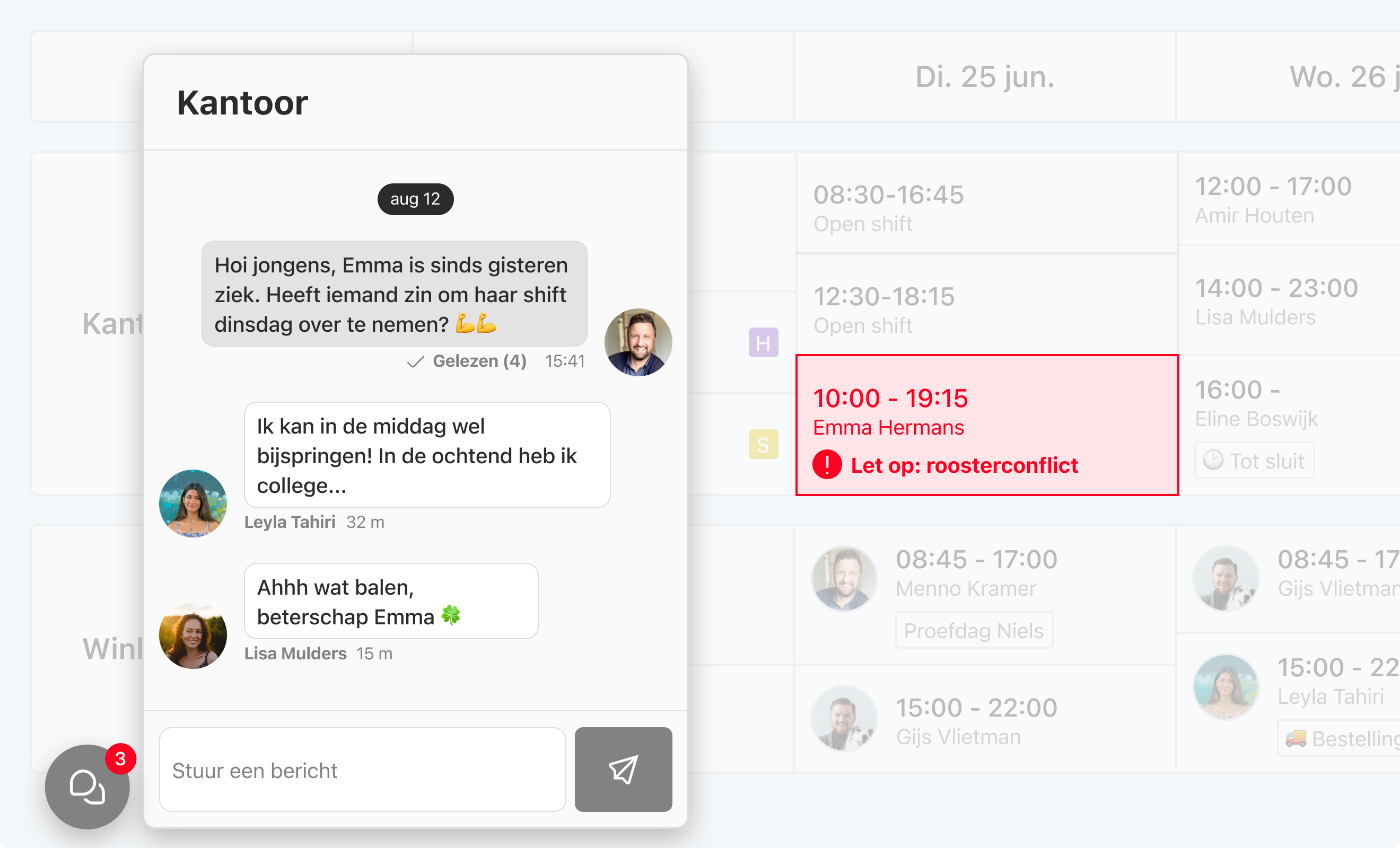 Eitje dashboard preview