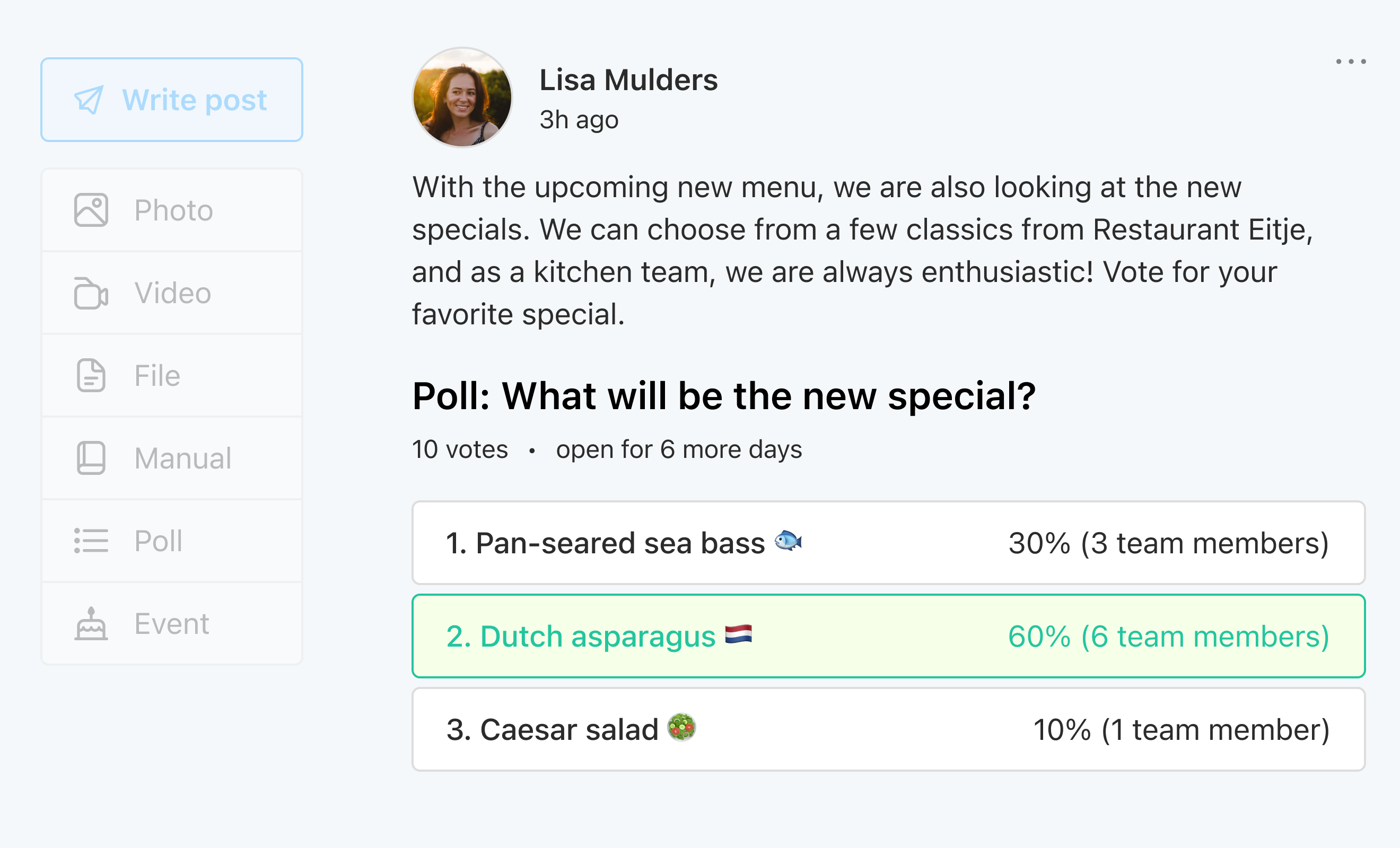 Eitje dashboard preview