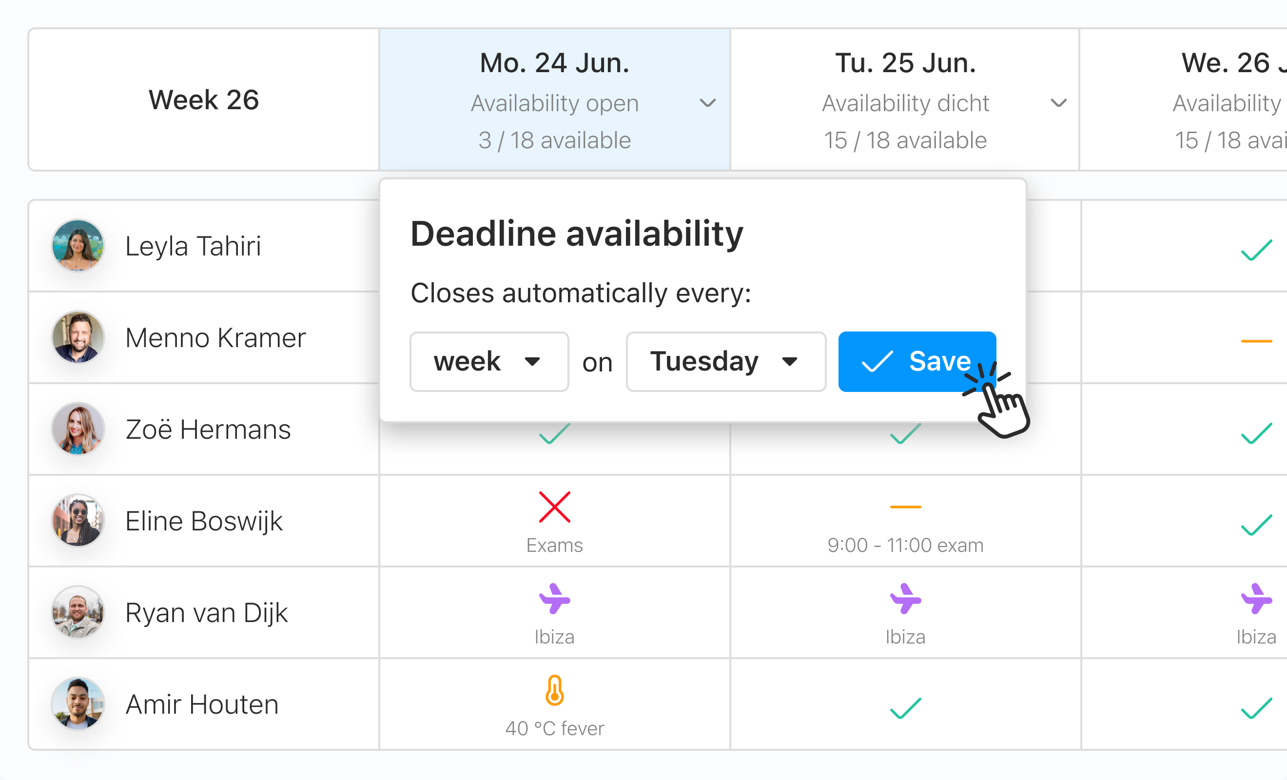 Eitje dashboard preview