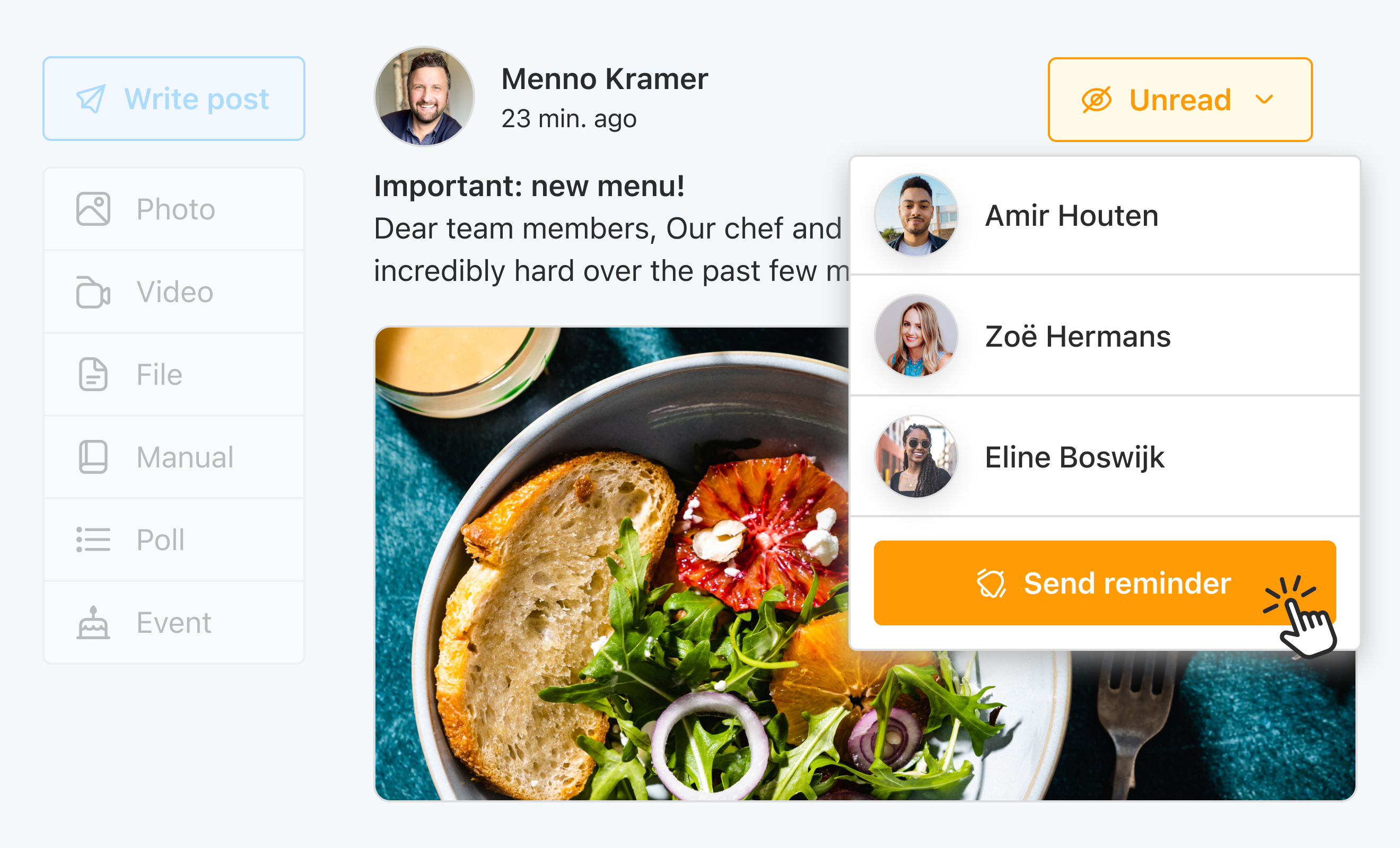 Eitje dashboard preview