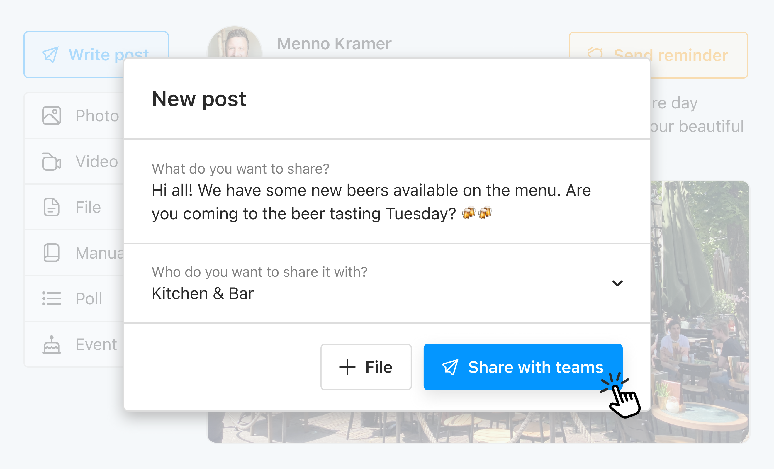 Eitje dashboard preview