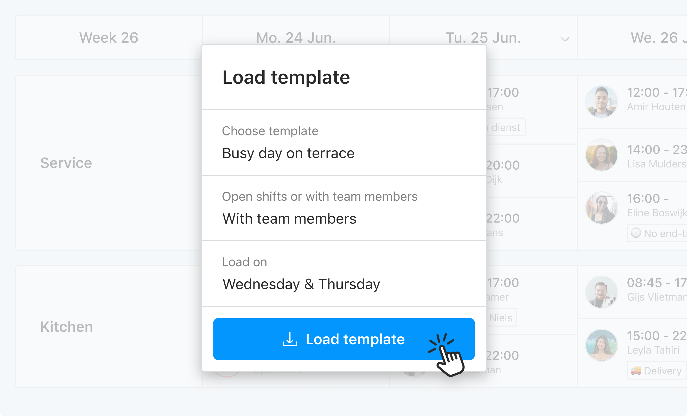 Eitje dashboard preview