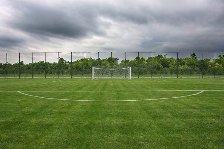  How did the football pitch end up as a triangle? image