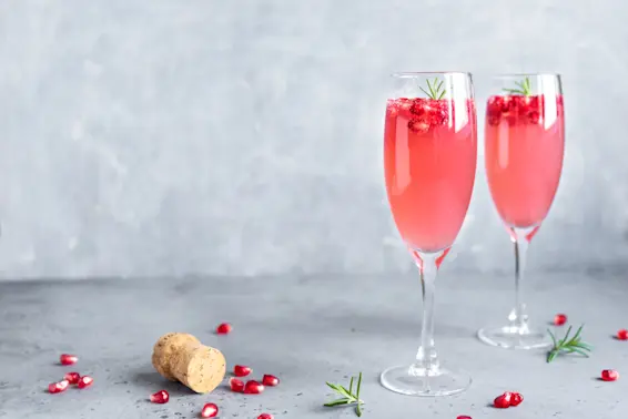 Pomegratate French 75