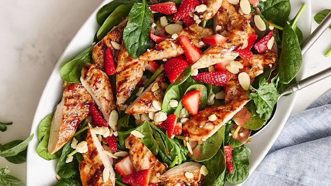 Balsamic Chicken and Strawberry Salad