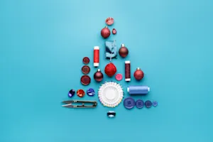 Why are Christmas trees so bad at sewing? image