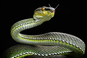What kind of snake would you find on a car? image