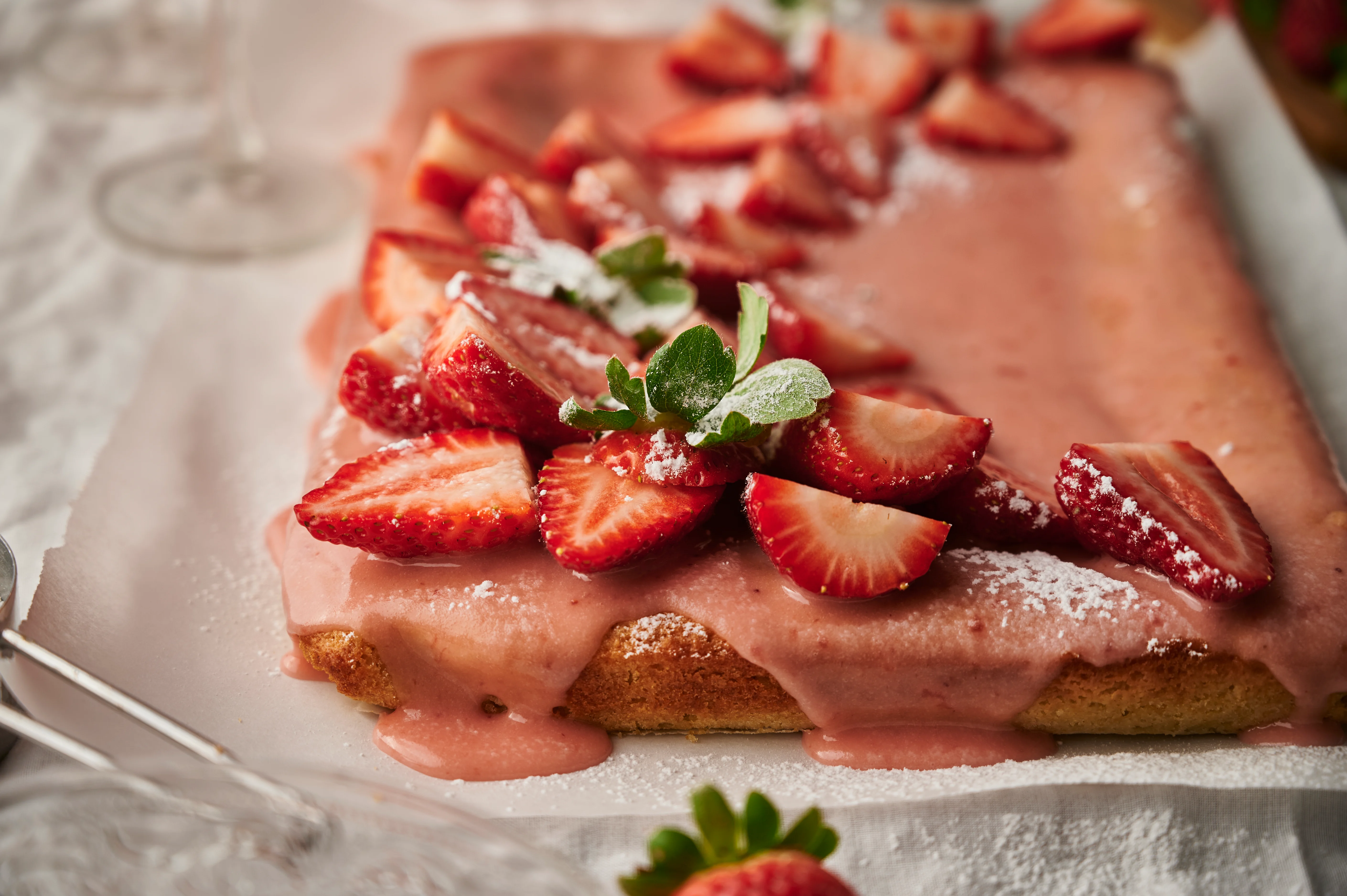 Liv's Strawberry Sheet Cake | Cooking Professionally