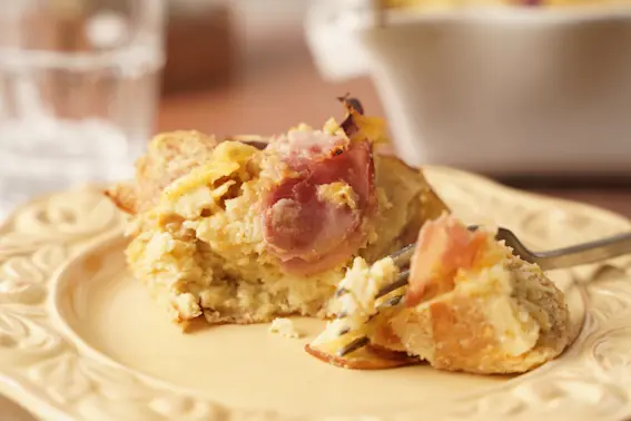 Savory Breakfast Bread Pudding-223