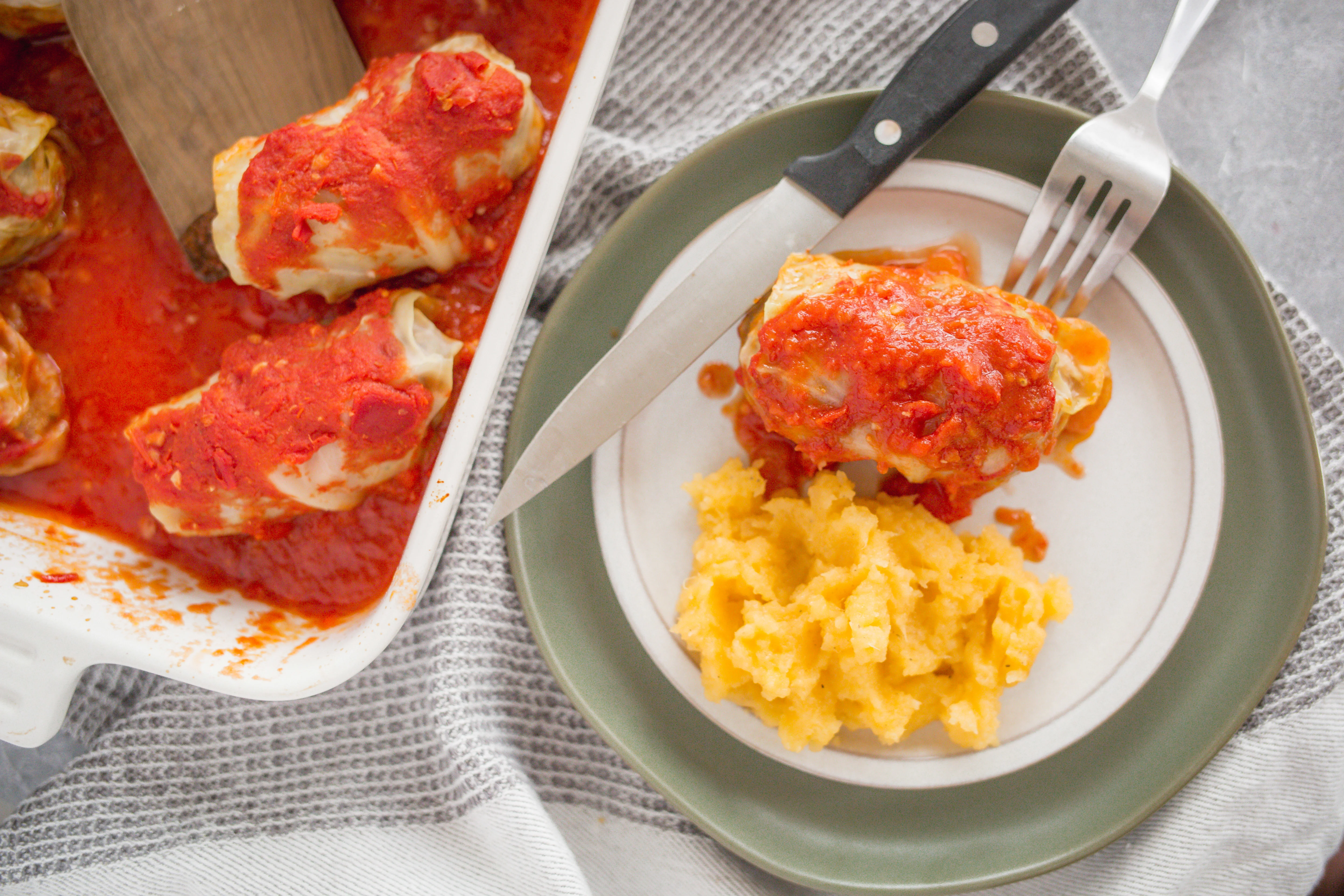 Sweet & Sour Stuffed Cabbage Casserole | Cooking Professionally