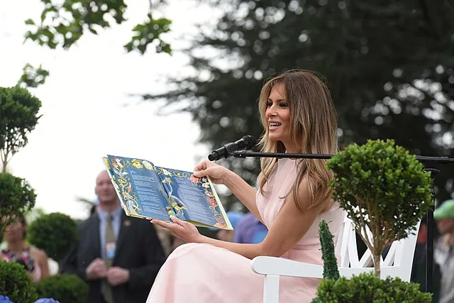 Melania Trump presents a book
