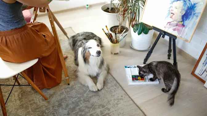 Meet the Four-Legged Artist Making Waves in the Charity and Art World! Image