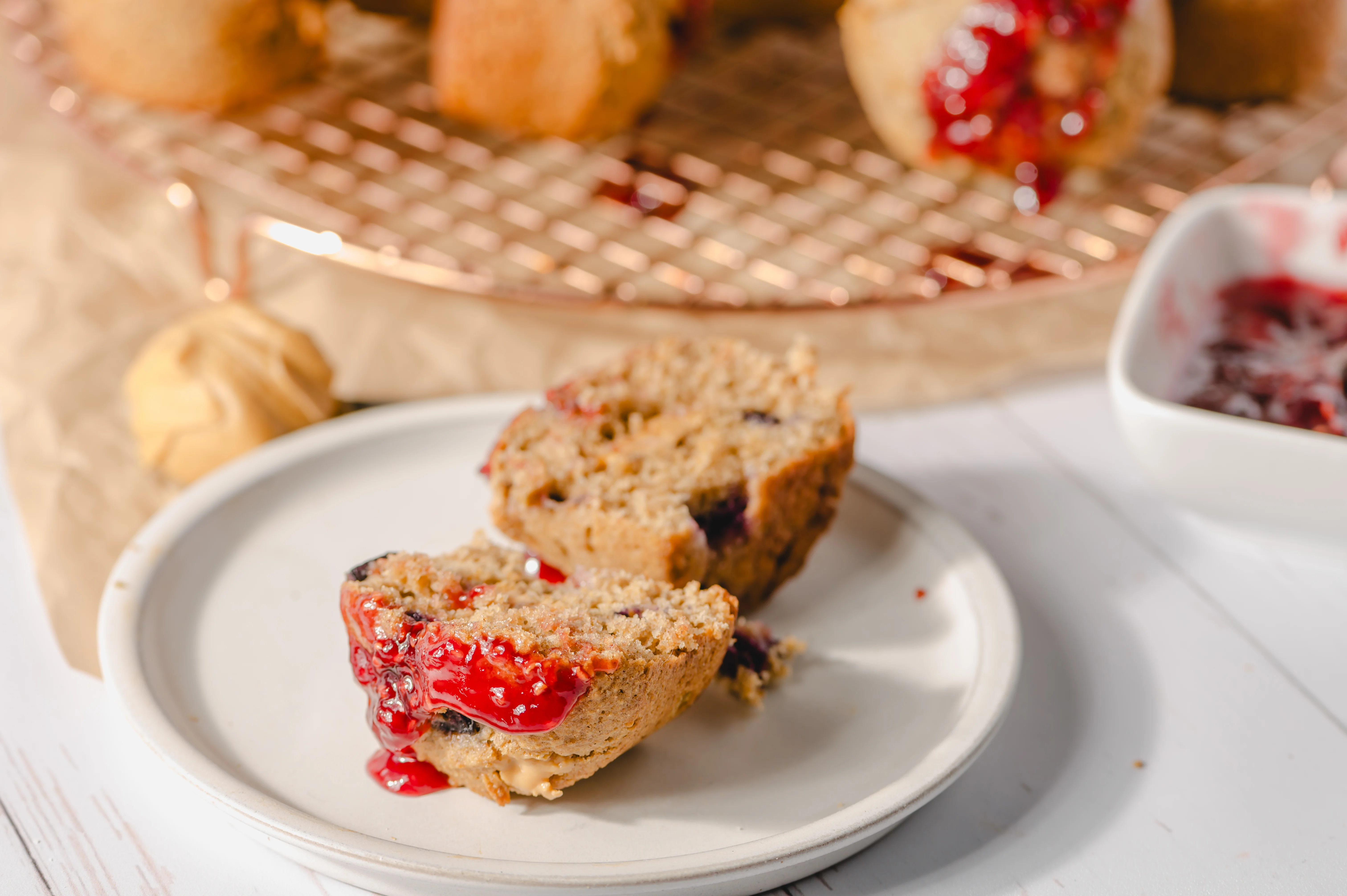 PB & J Muffins | Easier Eats