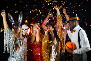 Who did the monster take to the Halloween dance? image