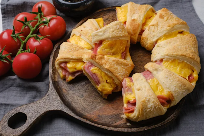 Ham and Cheese Crescent Ring-1