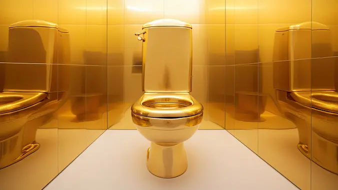 3 Men, 5 Minutes, 1 Golden Toilet Gone Forever-1
