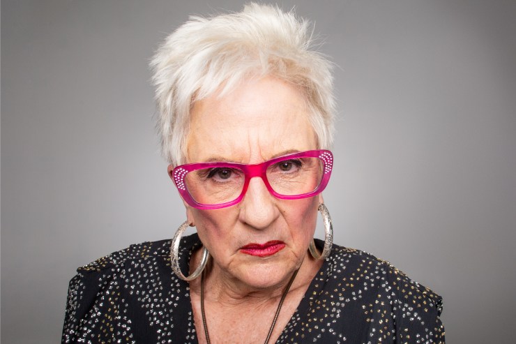  Which celebrity always frowns? image