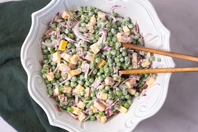 Cheesy Pea Salad