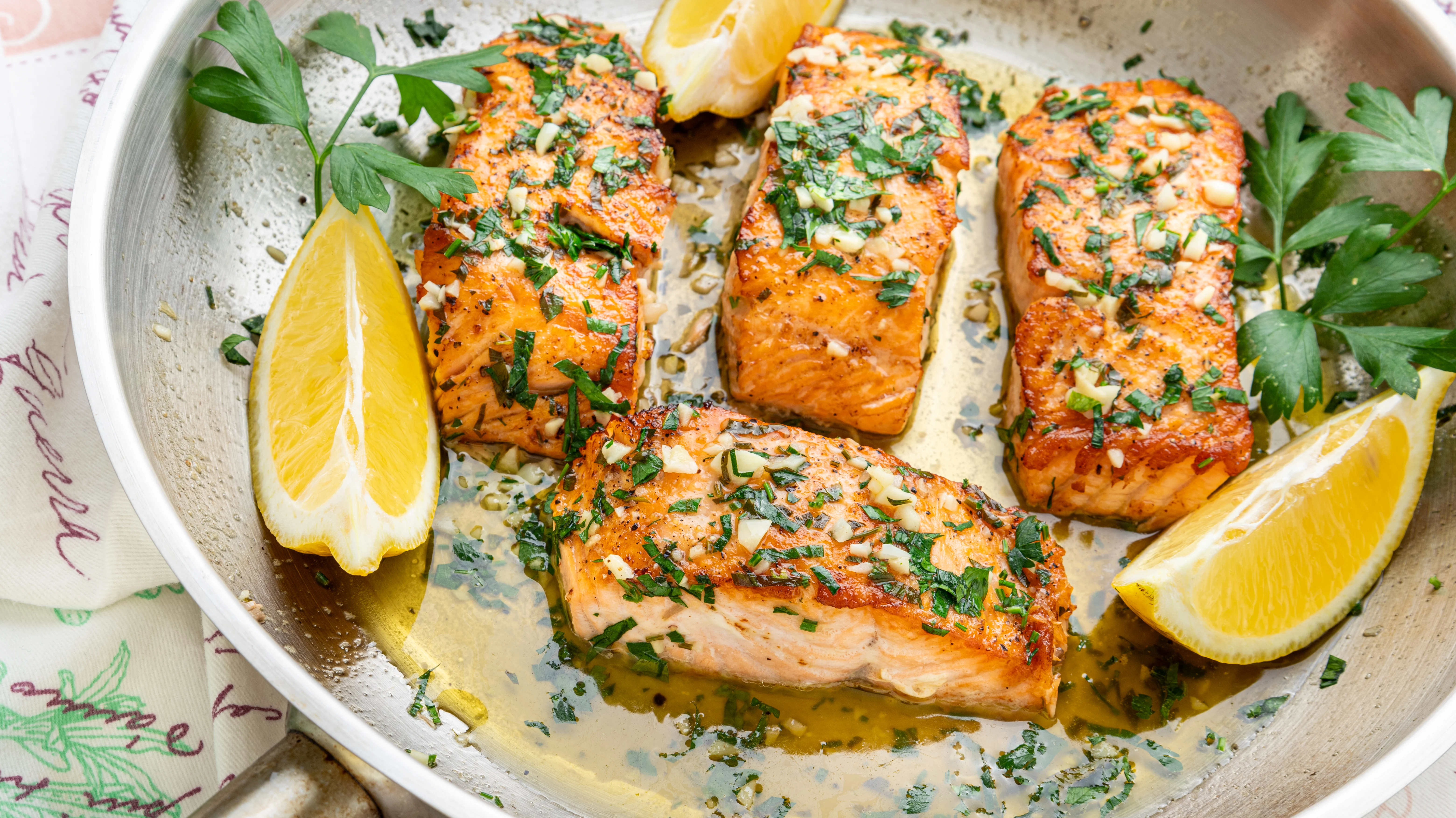 Buttery Garlic Salmon | Lazy Cooking