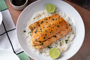 Quick Honey Soy Salmon