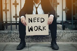 Why did the unemployed person get excited while reading the Bible? image