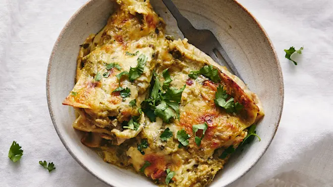 Creamy Tomatillo Enchilada Casserole  2