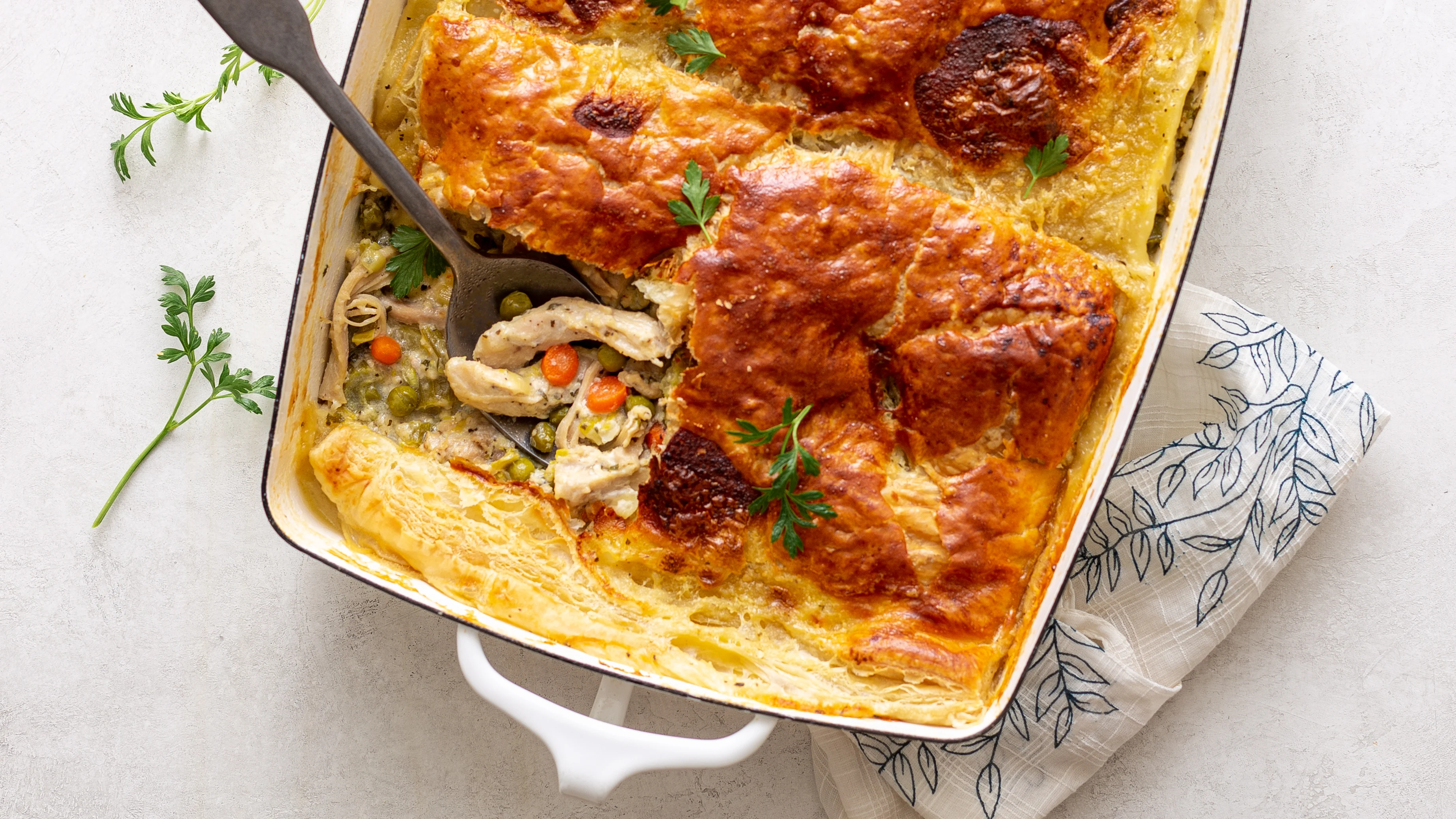Puff Pastry Chicky Casserole | Cooking Professionally