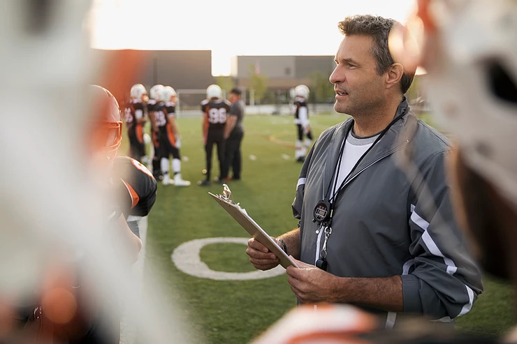  Why did the coach go to the bank? image