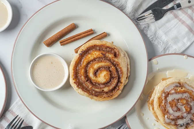 Cinnamon Roll Pancakes