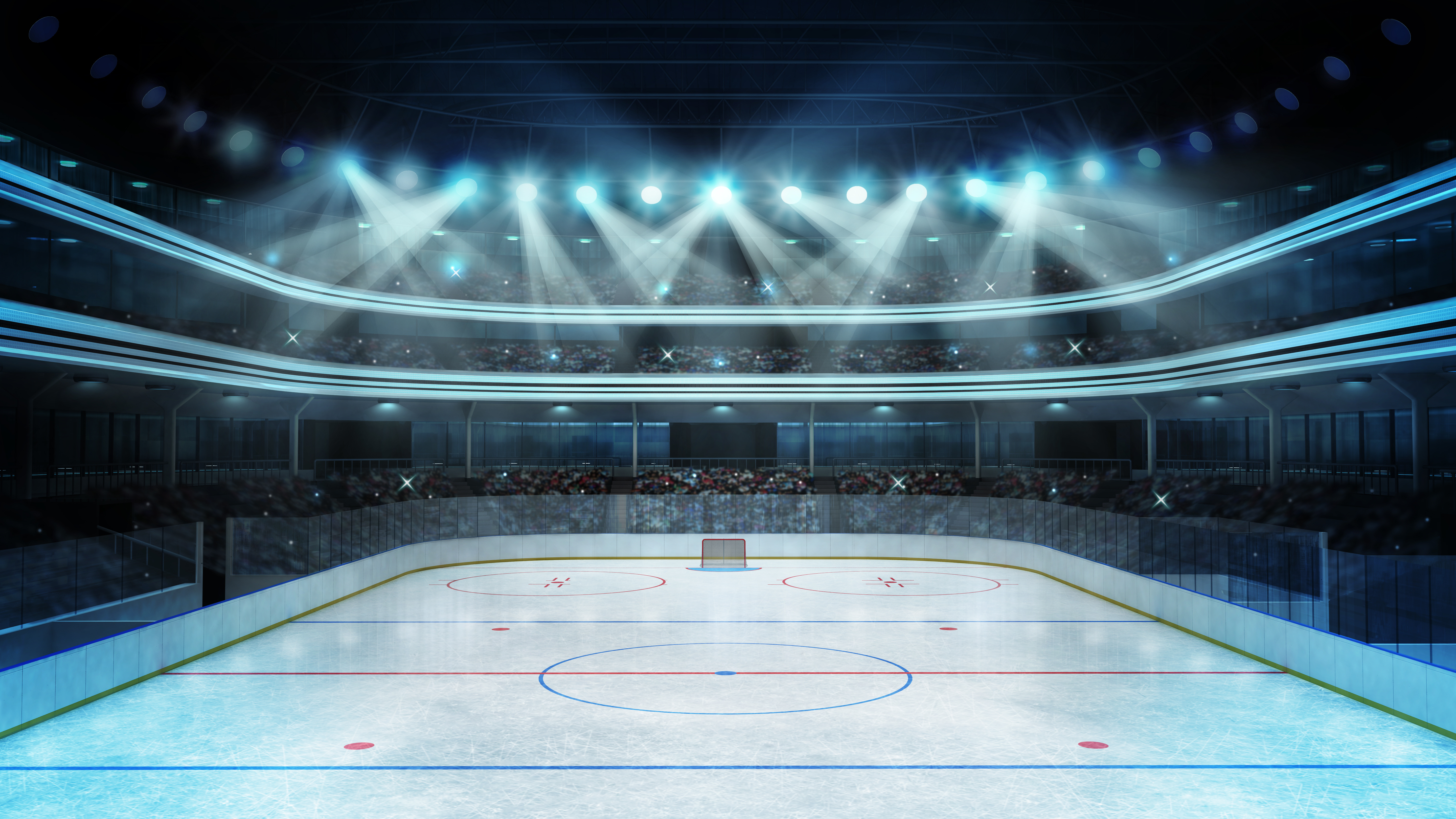 Why are hockey rinks always rounded? image