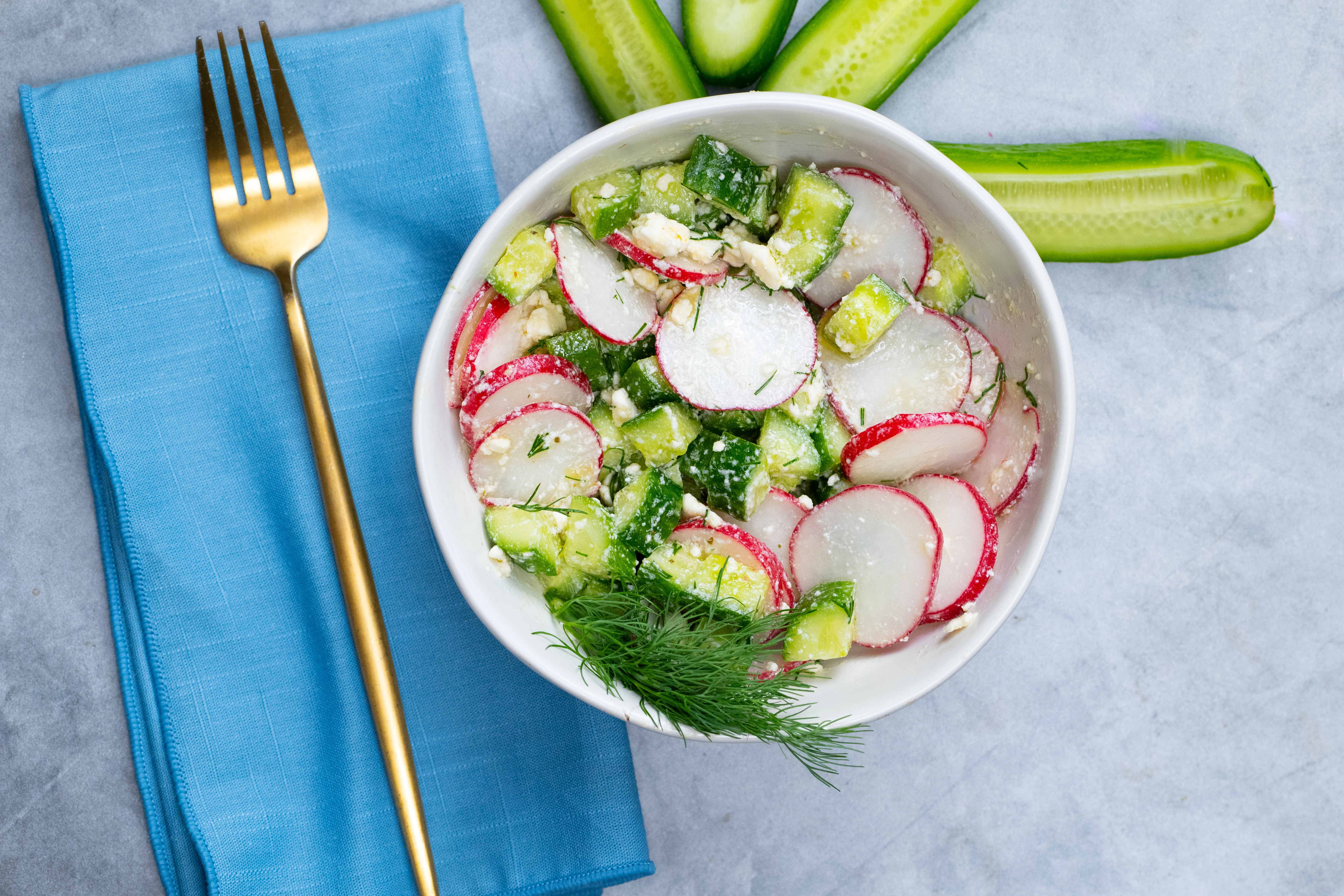 Radish Cucumber Salad | Lazy Cooking
