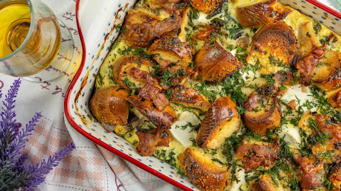 New Jersey Bagel Casserole 1