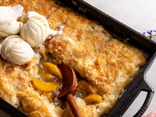 Lazy Peach Cobbler 3