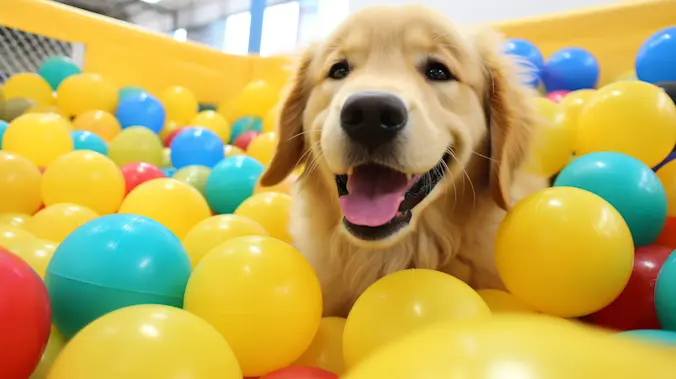 See How This Labradoodle and His Ball Pit Captured 13 Million Hearts-1