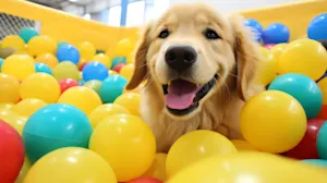 See How This Labradoodle and His Ball Pit Captured 13 Million Hearts-1