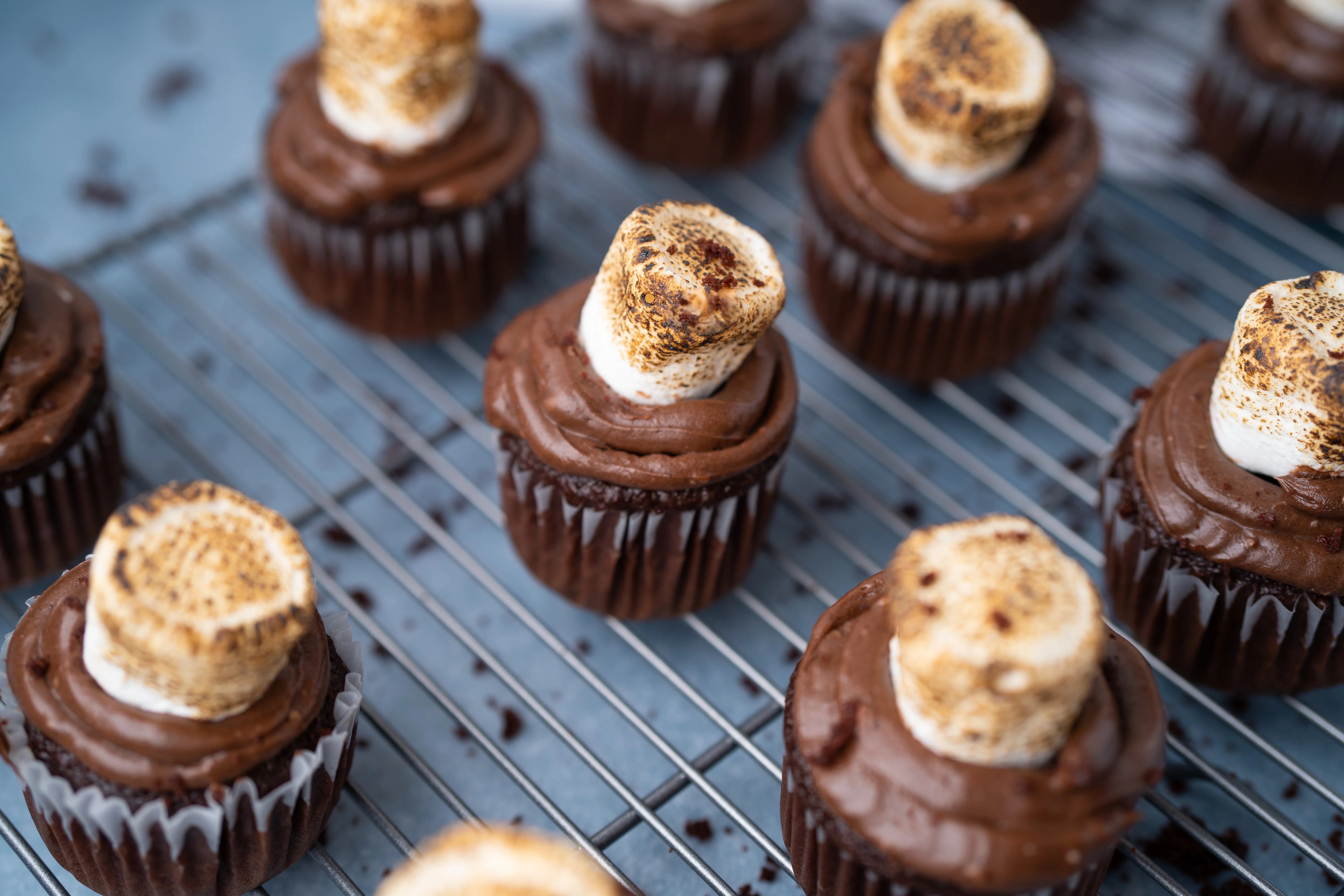 Midnight Marshmallow Cupcakes | Cooking Professionally