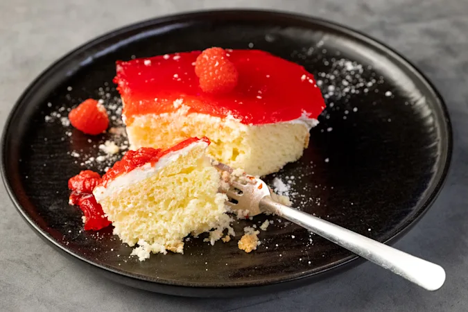 Raspberry Shortcake Sheet Cake