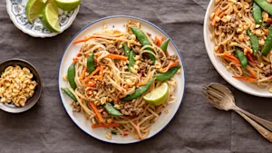 Skinny Beef Pad Thai