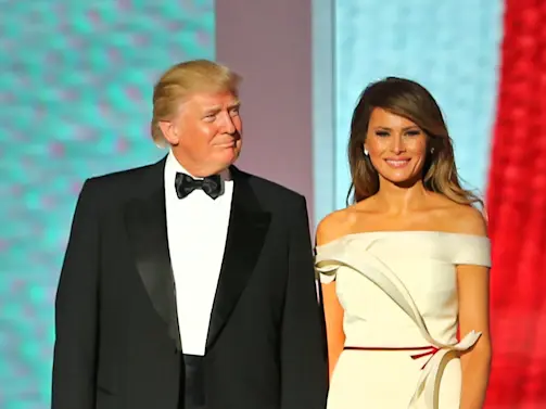 Donald Trump and Melania Trump at Liberty Ball Inauguration 2017