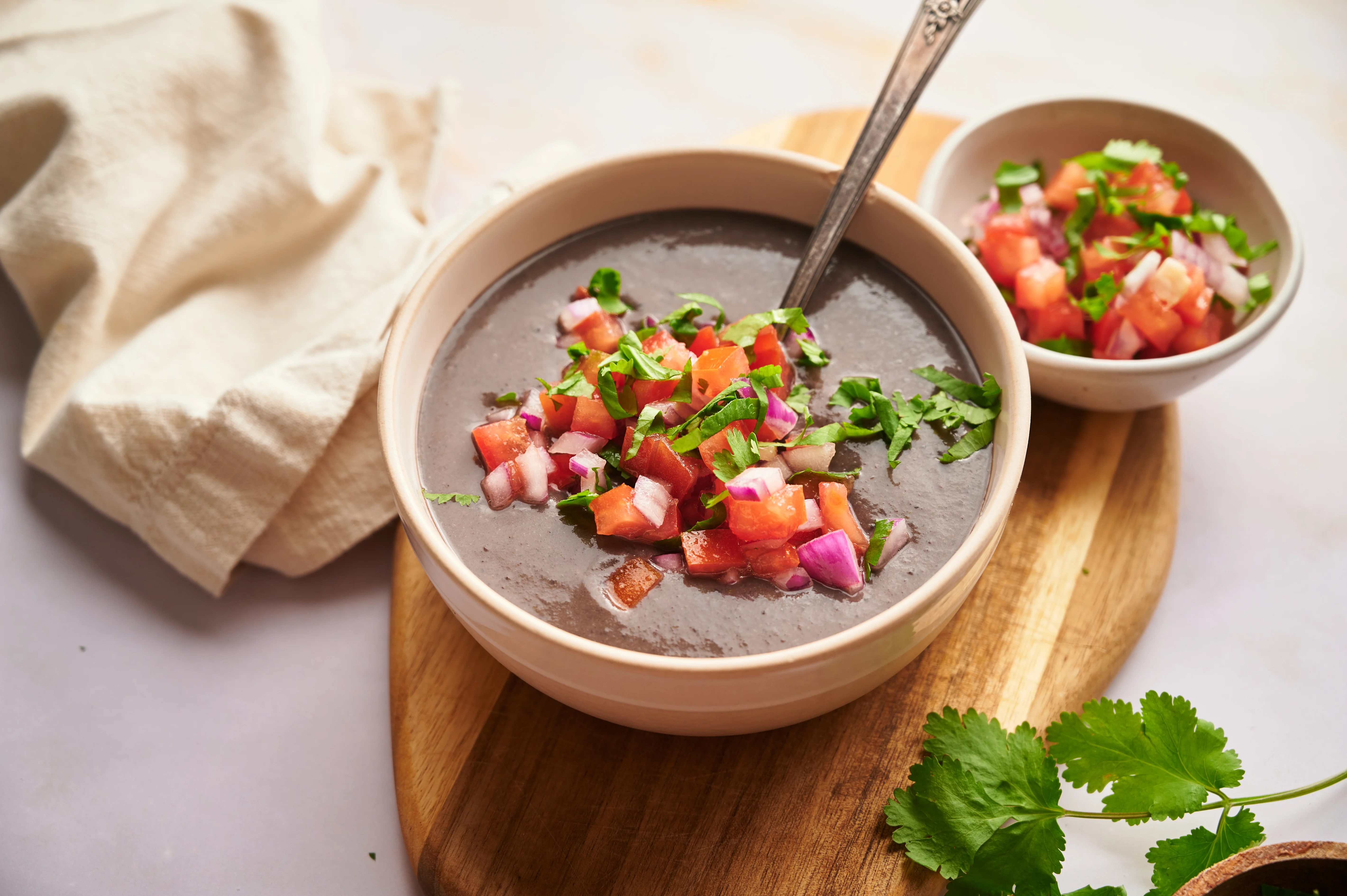 Pico de Gallo Black Bean Soup | Command Cooking