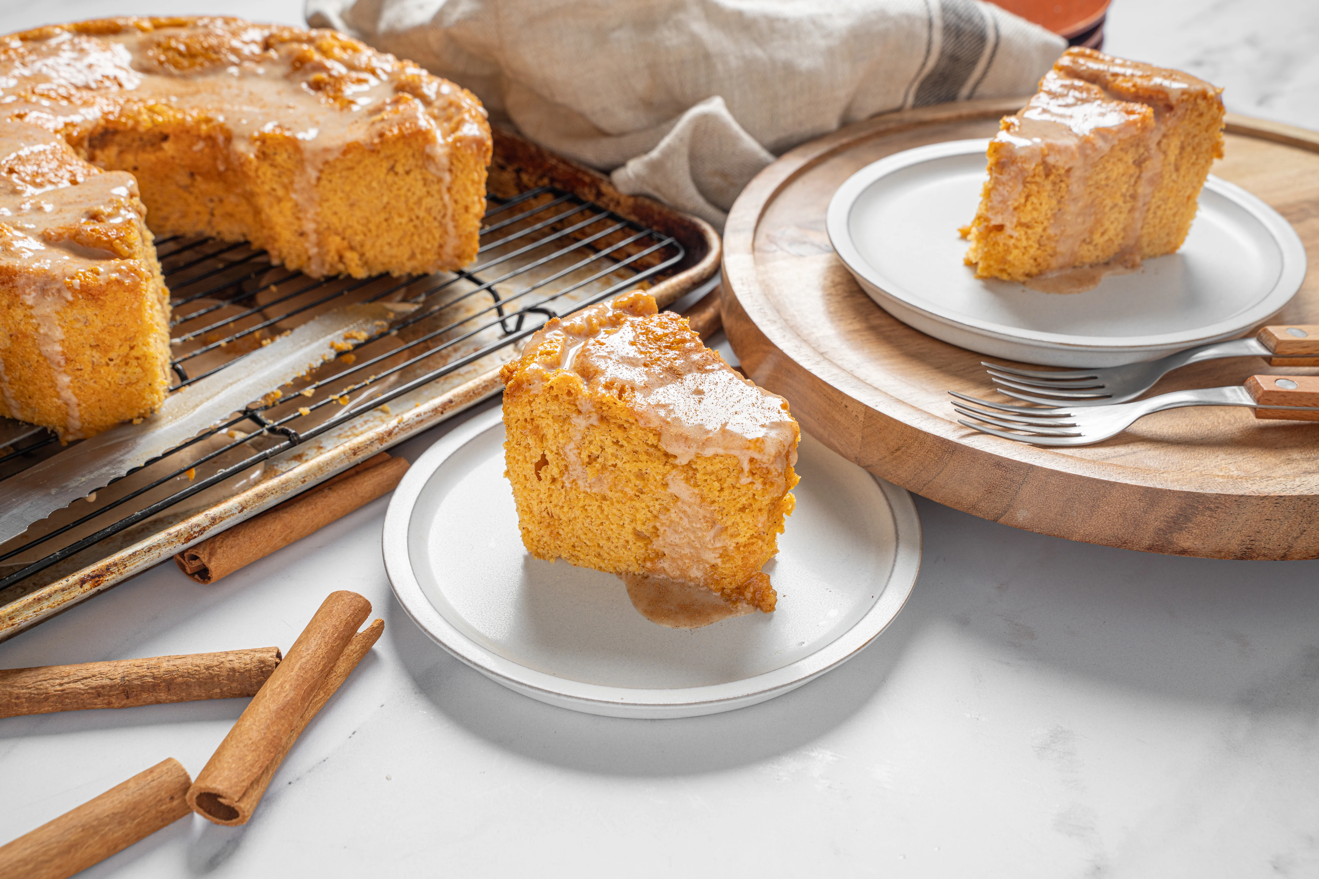 Angel Pumpkin Cake | Lazy Cooking